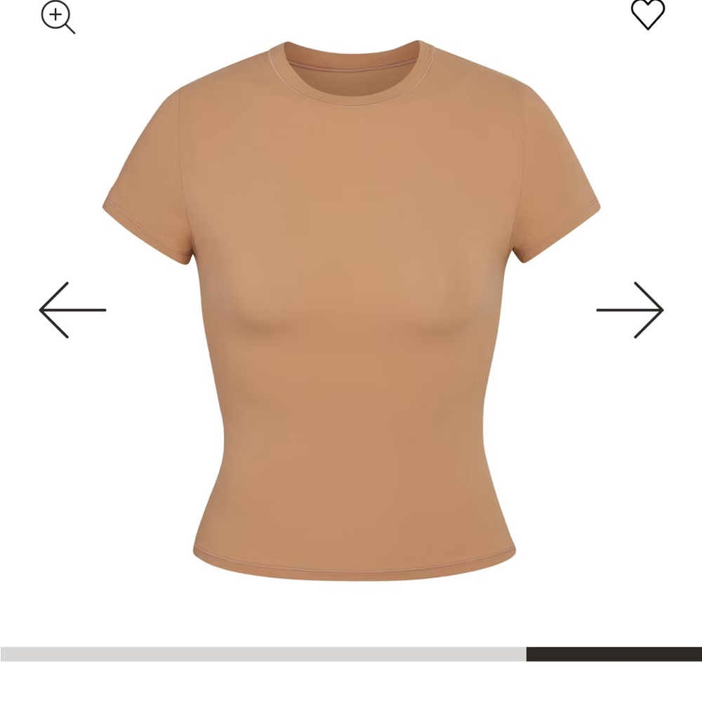 Skims Women’s FITS EVERYBODY T-SHIRT, SIENNA, size S